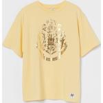 Gelbe Oversize H&M Harry Potter Rundhals-Ausschnitt Kinder T-Shirts Größe 146 