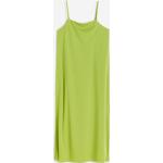 Grüne H&M Spaghettiträger-Kleider aus Jersey für Damen Größe L 