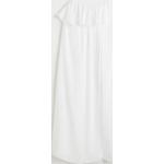 Weiße H&M Midi Midikleider & knielange Kleider mit Volants für Damen Größe S 