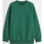 Grüne Oversize H&M Rundhals-Ausschnitt Herrensweatshirts aus Baumwollmischung Größe L 