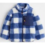 Blaue H&M Teddyjacken für Kinder & Teddy Fleece Jacken für Kinder mit Reißverschluss aus Fleece Größe 134 für den für den Winter 
