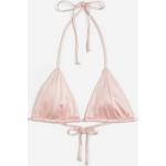 Pinke Sexy H&M Bikini-Tops aus Satin für Damen Größe S 