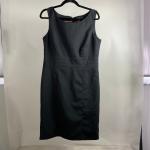 Schwarze H&M Sommerkleider mit Reißverschluss für Damen Größe L 