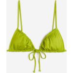 Grüne H&M Triangel-Tops ohne Bügel für leichten Halt für Damen Größe XL für den für den Winter 