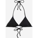 Schwarze H&M Triangel-Tops ohne Bügel für leichten Halt für Damen Größe XL für den für den Winter 