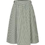 Reduzierte Grüne Karo Midi Sommerröcke aus Baumwolle für Damen Größe XXL für den für den Sommer 