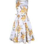 H&R London - Rockabilly Kleid knielang - Brooke Floral Swing Dress - XS bis 4XL - für Damen - Größe S - multicolor