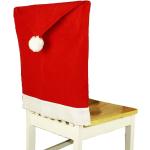 HAAC 12er Set Stuhlhusse Mütze Motiv Weihnachtsmütze Filz Farbe rot Weihnacht