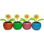 Gelbe HAAC Party Gadgets mit Blumenmotiv 4-teilig 