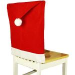 HAAC 6er Set Stuhlhusse Mütze Motiv Weihnachtsmütze Filz Farbe rot Weihnacht Weihnachten