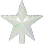HAAC Baumspitze Stern für Weihnachtsbaum Größe 22 cm weiß Regenbogen glänzend