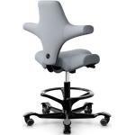 Hellgraue Ergonomische Bürostühle & orthopädische Bürostühle  mit verstellbarer Rückenlehne 