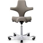 Silberne Ergonomische Bürostühle & orthopädische Bürostühle  mit verstellbarer Rückenlehne 