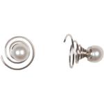 Weiße Curlies & Haarspiralen mit Perlen mit Echte Perle 