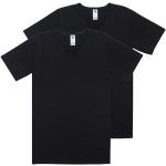 Schwarze Sportliche Haasis Bodywear Nachhaltige V-Ausschnitt V-Shirts aus Jersey für Herren Größe XXL 