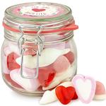 Hab Dich Lieb Glas - süßer Süßigkeiten-Mix in edlem Glas, tolle Geschenk-Idee