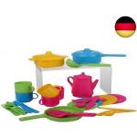 Haberkorn 30 TLG Küchenset für Spielküche Töpfe Kinderservice Besteck