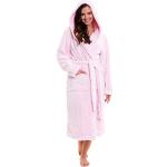 Pinke Damenbademäntel & Damensaunamäntel Größe XL für den für den Winter 