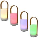 Weiße Nachttischlampen & Nachttischleuchten aus Kunststoff Farbwechsel | RGB 