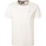 Beige Gestreifte Hackett T-Shirts aus Baumwolle für Herren Größe 3 XL 