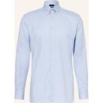 Hellblaue Hackett Button Down Kragen Slim Fit Hemden aus Baumwolle für Herren Größe S 