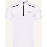 Weiße Hackett Herrenpoloshirts & Herrenpolohemden mit Reißverschluss aus Jersey Größe XXL 