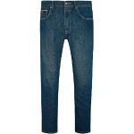 Indigofarbene Bestickte Hackett Jeans mit Stickerei aus Baumwolle für Herren Weite 32, Länge 32 