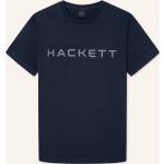 Dunkelblaue Hackett Rundhals-Ausschnitt T-Shirts aus Baumwolle für Herren Übergrößen 