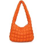 Orange Gesteppte Tote Bags & Henkeltaschen mit Reißverschluss gepolstert für Damen für Partys 