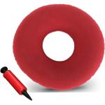 Reduzierte Rote Allergiker Aufblasbare Sitzkissen mit Donut-Motiv 