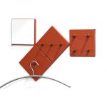 Rote Moderne Tollhaus Garderobenleisten & Hakenleisten lackiert Breite 0-50cm, Höhe 0-50cm, Tiefe 0-50cm 