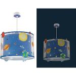 Reduzierte Blaue Dalber Kinderzimmer-Deckenlampen mit Weltallmotiv aus Kunststoff E27 