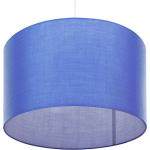 Reduzierte Blaue Minimalistische Beliani Runde Runde Lampenschirme matt aus Stoff 