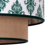 Reduzierte Grüne Boho Pendelleuchten & Pendellampen mit Ornament-Motiv aus Textil 