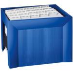 Blaue Han Hängemappenboxen DIN A4 aus Kunststoff 