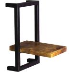 Braune Rustikale Möbel Exclusive Rechteckige Holzregale lackiert aus Massivholz Breite 0-50cm, Höhe 0-50cm, Tiefe 0-50cm 