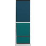 Blaue Mycs Hängeschränke Wohnzimmer mit Schublade Breite 0-50cm, Höhe 100-150cm, Tiefe 0-50cm 