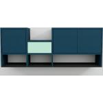 Blaue Mycs Hängeschränke Wohnzimmer mit Schublade Breite 0-50cm, Höhe 50-100cm, Tiefe 150-200cm 