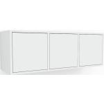 Hängeschrank Weiß - Moderner Wandschrank: Türen in Weiß - 118 x 41 x 34 cm, konfigurierbar