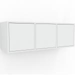 Hängeschrank Weiß - Moderner Wandschrank: Türen in Weiß - 118 x 41 x 35 cm, konfigurierbar