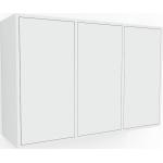 Hängeschrank Weiß - Moderner Wandschrank: Türen in Weiß - 118 x 79 x 34 cm, konfigurierbar