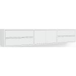 Weiße Mycs Hängeschränke Wohnzimmer mit Schublade Breite 0-50cm, Höhe 0-50cm, Tiefe 200-250cm 