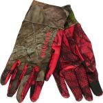 Rote Gepunktete Härkila Handschuhe aus Fleece Größe 11 