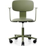 Reduzierte Grüne Skandinavische Bürostühle & Schreibtischstühle aus Kunststoff mit Armlehne Breite 50-100cm, Höhe 50-100cm, Tiefe 50-100cm 