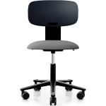 Reduzierte Schwarze Minimalistische Ergonomische Bürostühle & orthopädische Bürostühle  aus Stoff Breite 50-100cm, Höhe 50-100cm, Tiefe 50-100cm 