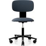 Reduzierte Blaue Minimalistische Ergonomische Bürostühle & orthopädische Bürostühle  aus Stoff Breite 50-100cm, Höhe 50-100cm, Tiefe 50-100cm 