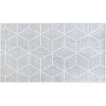 Silberne Moderne Heymat Fußmatten aus Textil Breite 50-100cm, Tiefe 100-150cm 