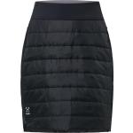 Schwarze Maxi Nachhaltige Maxiröcke mit Reißverschluss aus Polyester für Damen Größe L 
