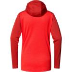 Rote Haglöfs Roc Nachhaltige Fleecejacken aus Fleece für Damen Größe XL 
