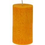 Orange 9 cm Kerzenfarm Stumpenkerzen mit Vogel-Motiv 